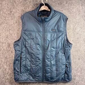 CC Filson Vest Mens 2XL Blue Wing Captain Ultralight Primaloft Insulated